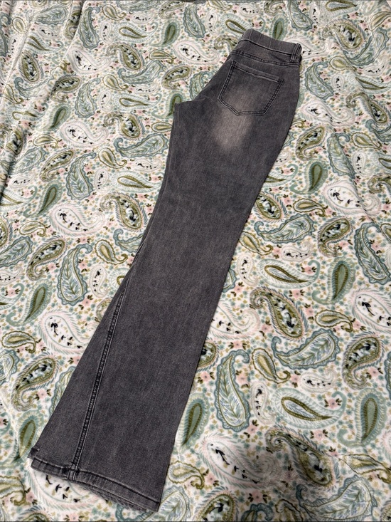 Fashion Nova Denim - Fashion Nova Charcoal Gray Flare Jeans